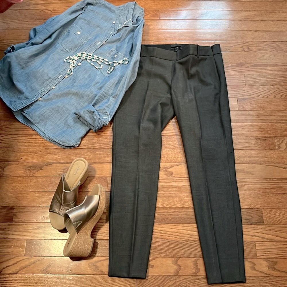 J Crew Minnie, Size 10, Charcoal Gray
